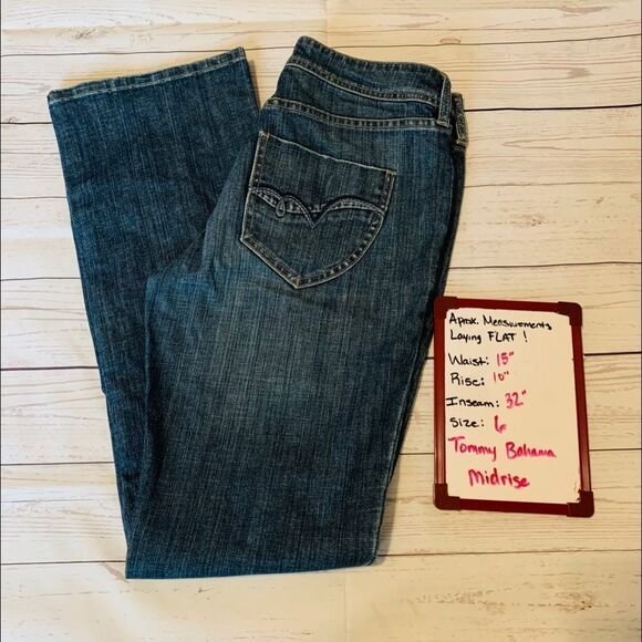 Tommy Bahama Midrise Jeans Sz 6 - Picture 7 of 7